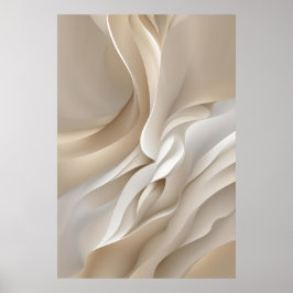 "Öffnungswährungen" | Beige Abstrakt Art Poster