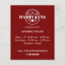 Öffnungszeiten des Friseursalons