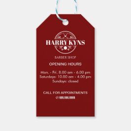 Öffnungszeiten des Friseursalons Geschenkanhänger