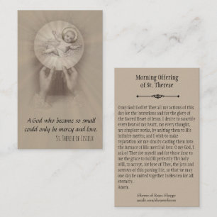 Offre de matin de la carte sainte de prière de St