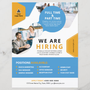 Offre d'emploi / Nous embauchons Flyer