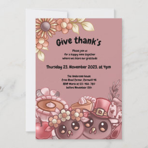 Offrez une invitation pour le dîner d’action de gr
