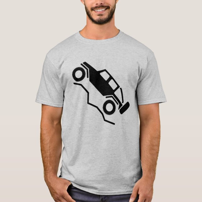 Offroad 4wd Rock Crawling Logo T-Shirt (Vorderseite)