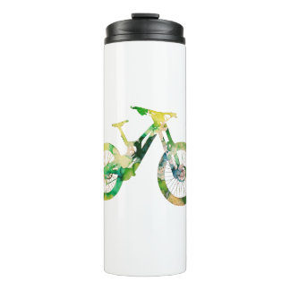 Offroad-Abfahrts-Sport Xtreme-Aquarell-Kunst Thermosbecher