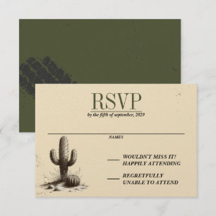 Offroad Canyon Couple RSVP Karte