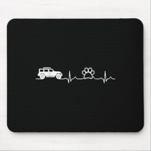 Offroad-Fahren und Hundetaten-Shirt für Männer Fra Mousepad