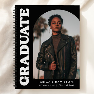 Offset Arch Black Photo Graduation Livre d'invités