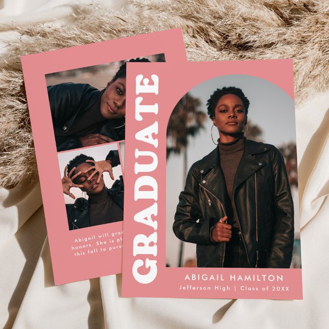 Offset Arch Pink 4 Foto Abschluss Ankündigung (Von Creator hochgeladen)