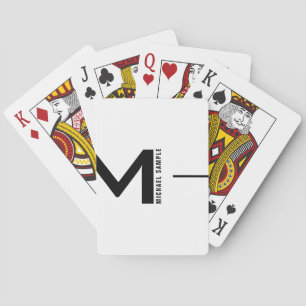 Offset Bold Modern Minimal Company Persönliche Mar Spielkarten