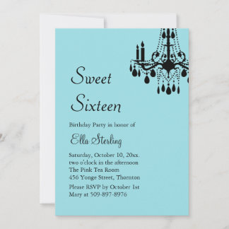 Offset Grand Ballroom Birthday Invite (Türkis) Einladung
