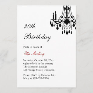 Offset Grand Ballroom Invitation d'anniversaire (b