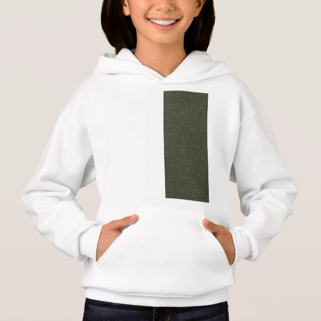 Offset Moss Green Kids Pullover Hoodie - Anpassen (Vorderseite)