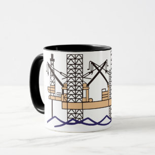 Offshore-Ölplattform Tasse