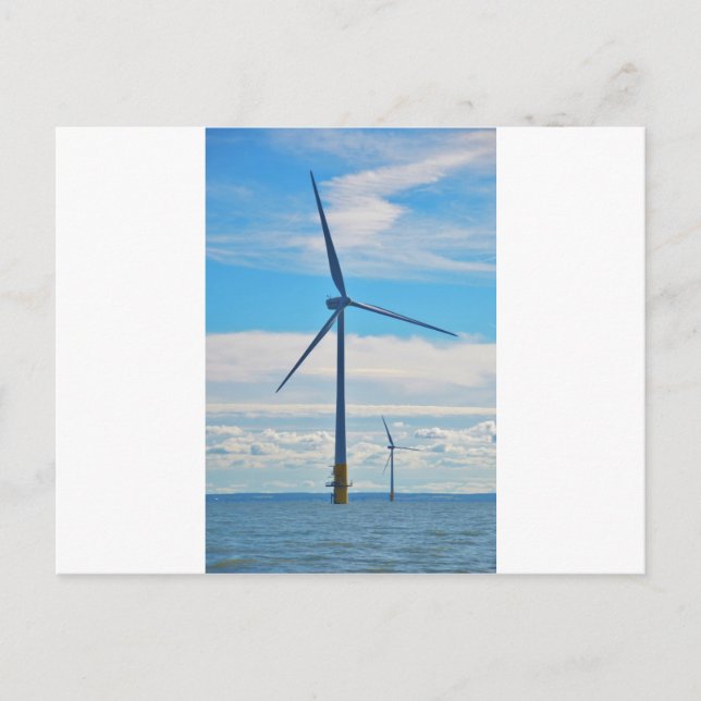 Offshore-Windpark Postkarte (Vorderseite)