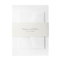 Offweiße Hochzeitseinladung