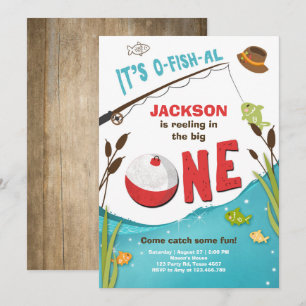 Ofish-al Fishing Invitation Anniversaire Le grand
