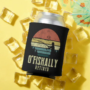 Ofishalal Remüde Funny Fishing Ruhestand Dosenkühler