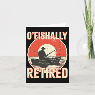Ofishalal Remüde Shirt Fisherman Vater Men Retirem Karte