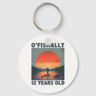 Ofishally 12 Jahre alt 2013 Angeln Fischer 12. Schlüsselanhänger