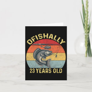 Ofishally 23 Years Old Funny 23. Geburtstag Fische Karte