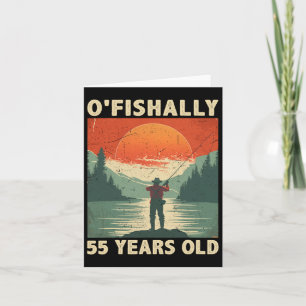 Ofishally 55 Jahre alt 1969 Fischerei Fischer 55. Karte