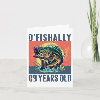 Ofishally 9 Jahre alt 2016 Fischerei Fischer 9th B Karte