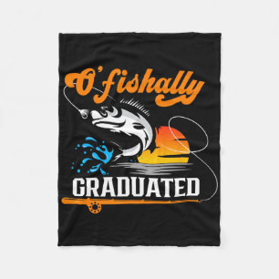 O'fishally Absolvent der Angelbegeisterte Abschlus Fleecedecke