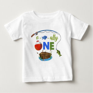 Ofishally ONE Baby T - Shirt Kleiner Fischer Shirt
