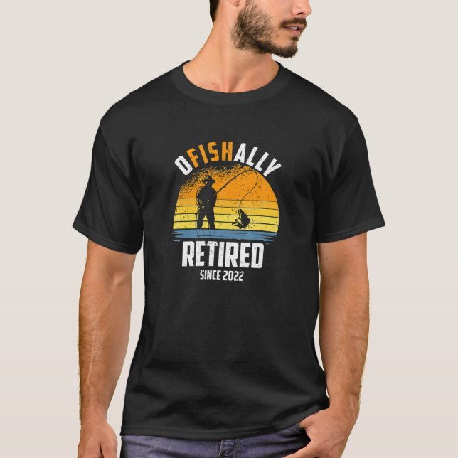 Ofishally Remüde 2022, Funny Fishing Lover Rereife T-Shirt (Vorderseite)