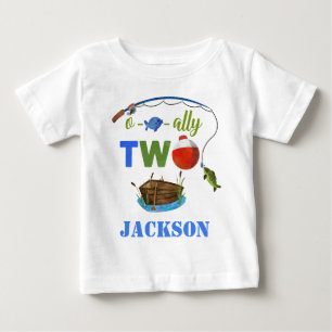 Ofishally TWO Baby-T-Shirt Kleiner Fischer-Shirt Baby T-shirt