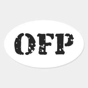 OFP OVALER AUFKLEBER