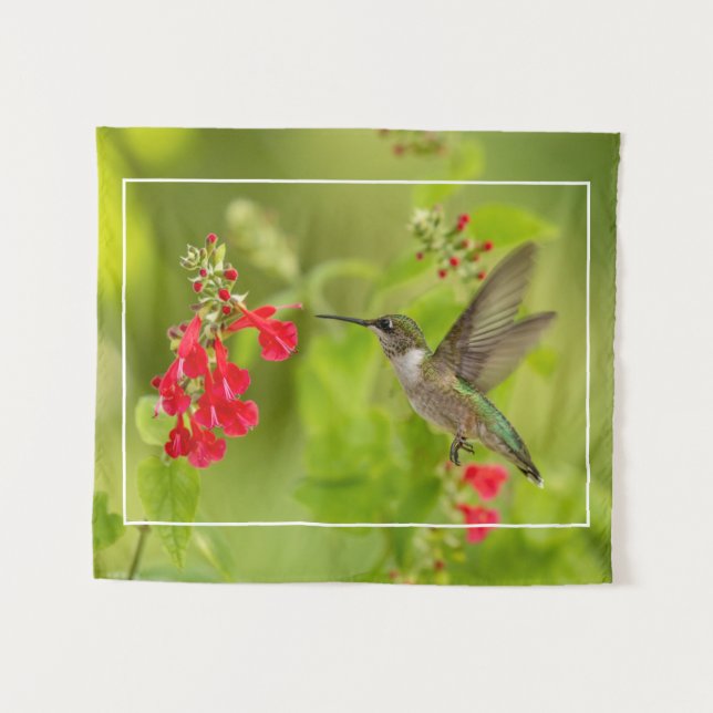 oft Green Summer Wandteppich (Vorderseite (Horizontal))