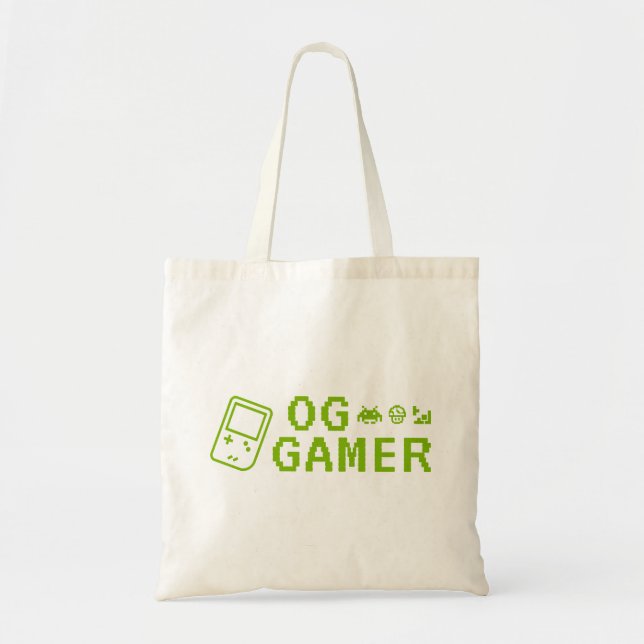 OG Gamer Retro Gaming Icons Tragetasche (Vorne)