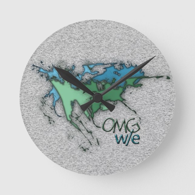 OG! RUNDE WANDUHR (Vorderseite)