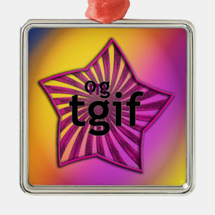 OG! tgif Silbernes Ornament