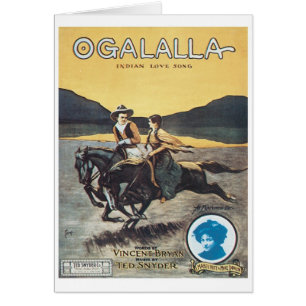 Ogalalla Indian Liebe Song Vintag Songbook Cover