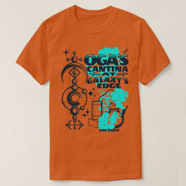 Ogas Cantina am Rande des Galaxy Orlando Flo T-Shirt (Design vorne)