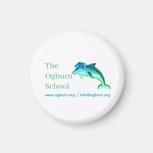 Ogburn-Schulmaskottchen-Magnet Magnet (Vorne)