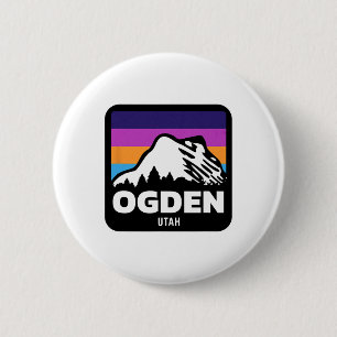 Ogden Utah Skifahren Snowboarden Familie Skipass Button