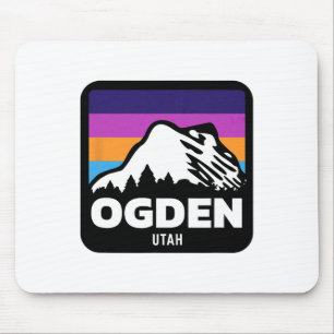 Ogden Utah Skifahren Snowboarden Familie Skipass Mousepad