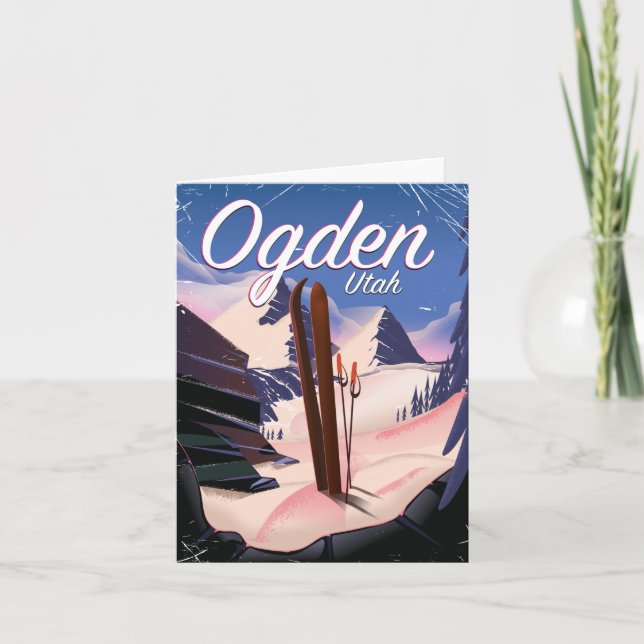 Ogden, Utah-Skiplakat (Vorderseite)