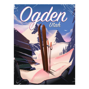 Ogden, Utah-Skiplakat Fotodruck
