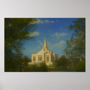 Ogden Utah Tempel Gemälde™ LDS Wandkunst Poster