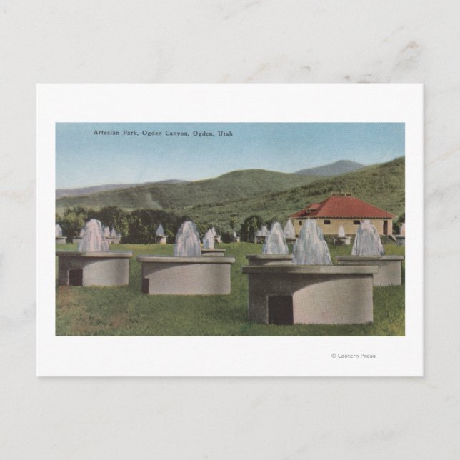 Ogden, UtahView of Artesian ParkOgden, Utah Postkarte (Vorderseite)