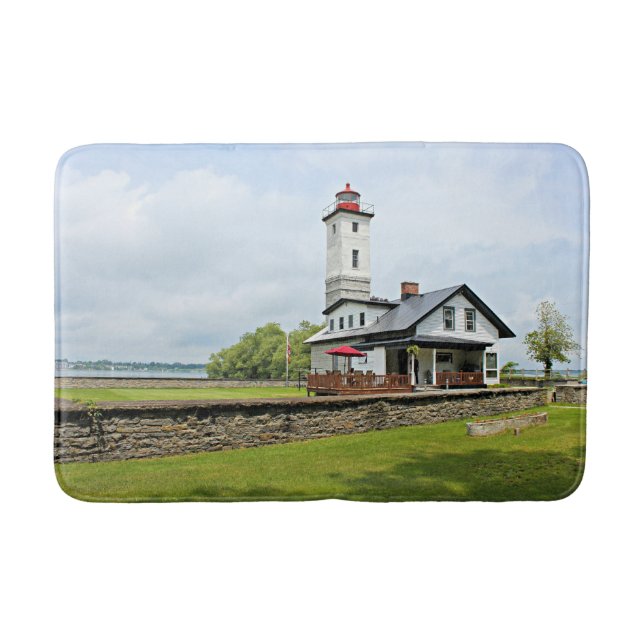 Ogdensburg Harbour Lighthouse, New York Bath Mat Badematte (Vorderseite)