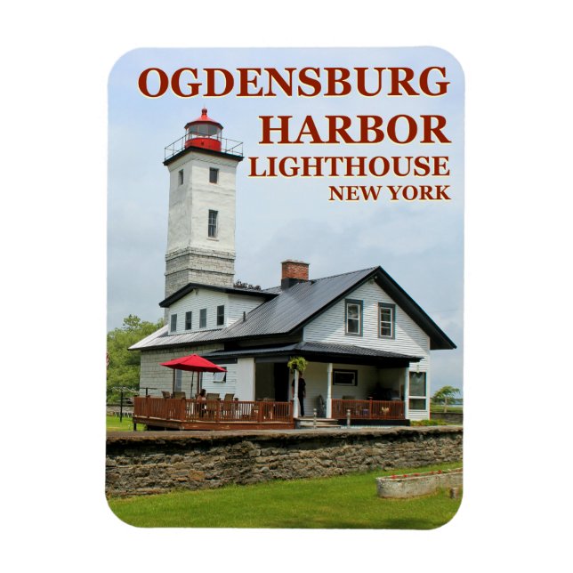 Ogdensburg Harbour Lighthouse, New York Magnet (Vertikal)