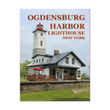 Ogdensburg Harbour Lighthouse, New York Postcard