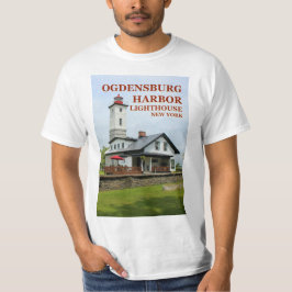 Ogdensburg Harbour Lighthouse, New Yorker T - Shir T-Shirt