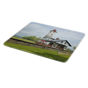 Ogdensburg Harbour Lighthouse NY Cutting Board Schneidebrett