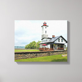 Ogdensburg Harbour Lighthouse, NY Wrapped Canvas Leinwanddruck